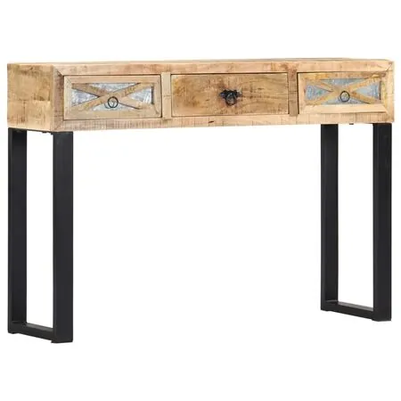  Masă consolă, 110 x 30 x 76 cm, lemn masiv de mango