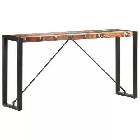  Masă consolă, 150 x 35 x 76 cm, lemn masiv reciclat