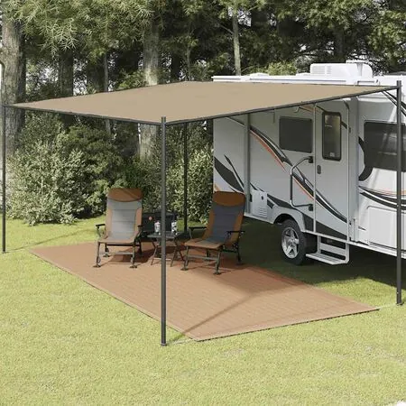  Covor pentru cort, gri taupe, 250x600 cm