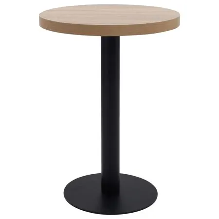  Masă de bistro, maro deschis, 60 cm, MDF