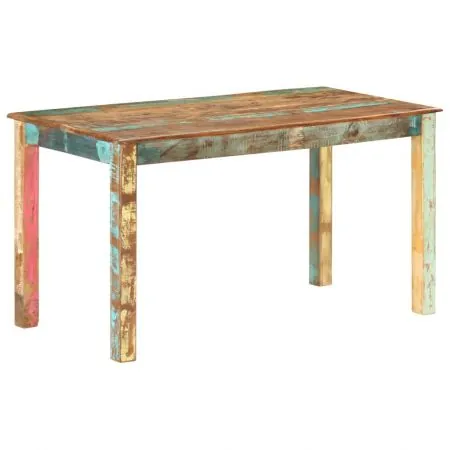  Masă de bucătărie, 140 x 70 x 76 cm, lemn masiv reciclat