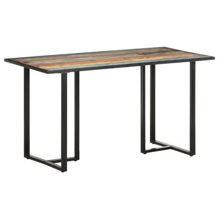  Masă de bucătărie, 140 cm, lemn masiv reciclat