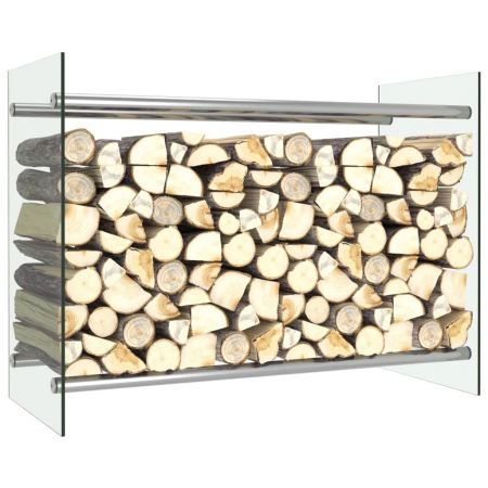 Rastel lemne de foc, transparent, 80 x 35 x 60 cm (w x d x h)