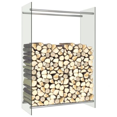 Rastel lemne de foc, transparent, 80 x 35 x 120 cm (w x d x h)