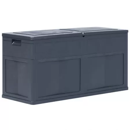  Ladă de depozitare de grădină, negru, 320 L