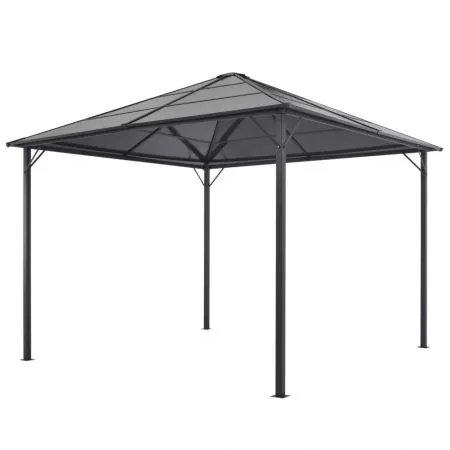  Pavilion cu acoperiș, antracit, 3 x 3 m, aluminiu