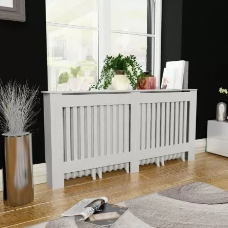  Mască pentru calorifer, MDF, 172 cm, alb