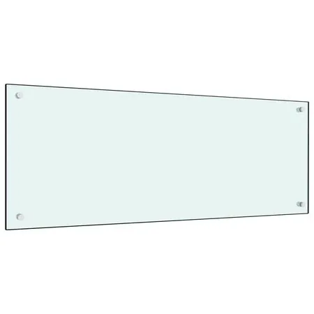   Panou antistropi de bucătărie, alb, 100x40 cm sticlă securizată