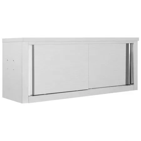  Dulap bucătărie cu uși glisante, 120x40x50 cm, oțel inoxidabil