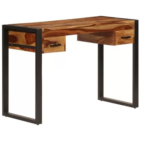  Birou cu 2 sertare, 110 x 50 x 77 cm, lemn masiv de acacia