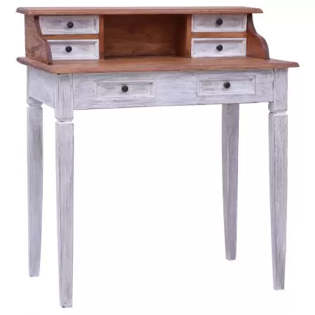  Birou de scris cu sertare, 90x50x101 cm, lemn masiv de mahon