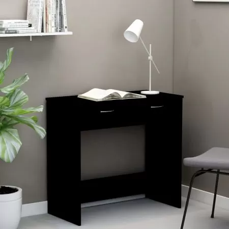  Birou, negru, 80x40x75 cm, lemn prelucrat