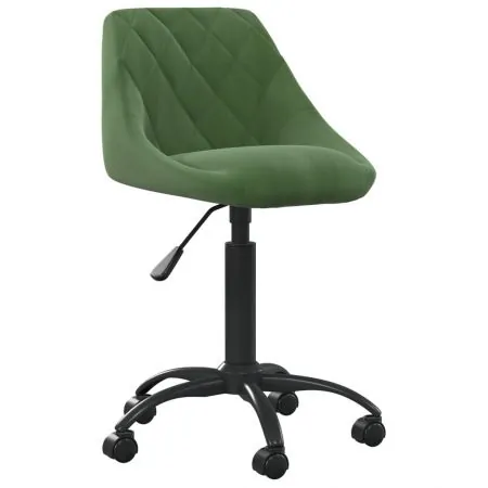  Scaun de birou pivotant, verde închis, catifea