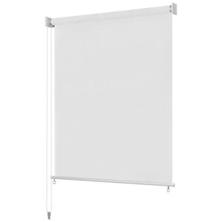 Jaluzea tip rulou de exterior, alb, 220 x 140 cm