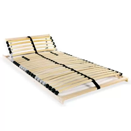 Somiera/Bază de pat cu șipci, 28 șipci, 7 zone, 90 x 200 cm