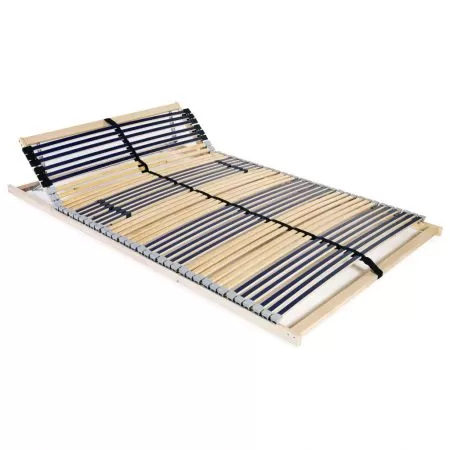 Somiera/Bază de pat cu șipci, 42 șipci, 7 zone, 120 x 200 cm