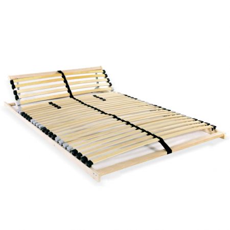 Somiera/Bază de pat cu șipci, 28 șipci, 7 zone, 120 x 200 cm