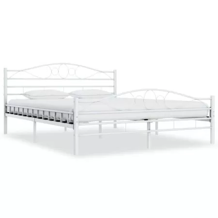 Cadru de pat, alb, 140 x 200 cm
