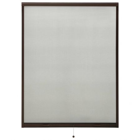 Plasa insecte pentru ferestre tip rulou, maro, 130 x 170 cm