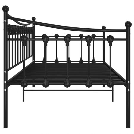 Cadru de pat canapea, negru