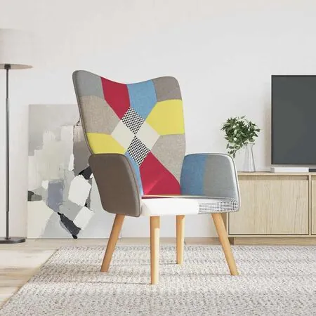  Scaun de relaxare, material textil, petice