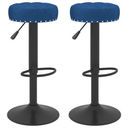 Set 2 bucati scaune de bar, albastru