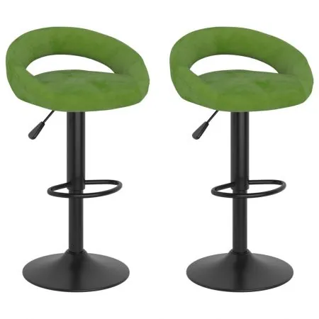 Set 2 bucati scaune de bar, verde deschis