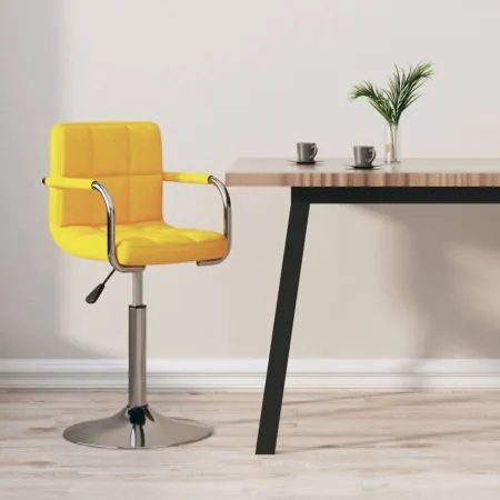 Scaun de bar, galben, material textil