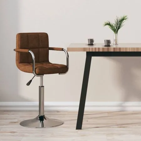  Scaun de bar, maro, material textil