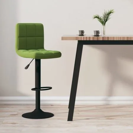 Scaun de bar, verde deschis, catifea
