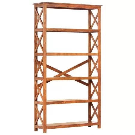  Bibliotecă, 100x30x180 cm lemn masiv acaciacu finisaj tip miere
