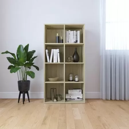  Bibliotecă/Dulap, stejar sonoma, 66x30x130 cm, lemn prelucrat