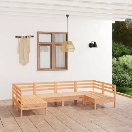  Set mobilier de grădină, 6 piese, lemn masiv de pin