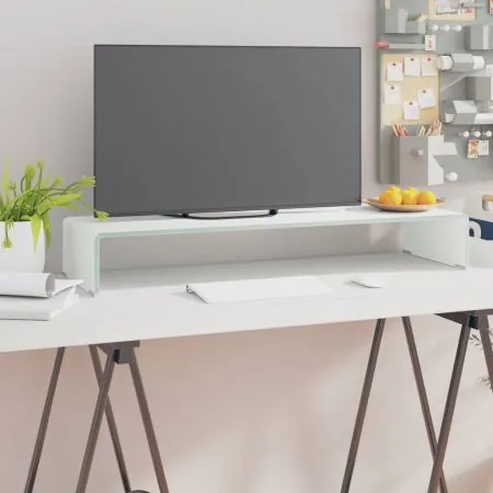  Stativ TV/Suport monitor, sticlă, verde, 90 x 30 x 13 cm