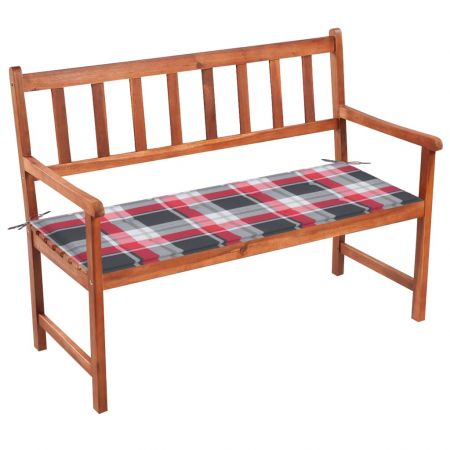 Banca de gradina cu perna, model rosu, 120 x 50 x 4 cm