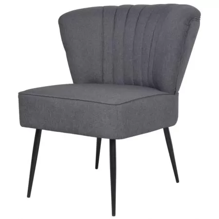  Scaun cocktail, gri închis, material textil