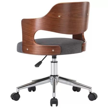 Set 6 bucati scaune pivotante de masa, gri, 47.5 x 53 x 76 cm