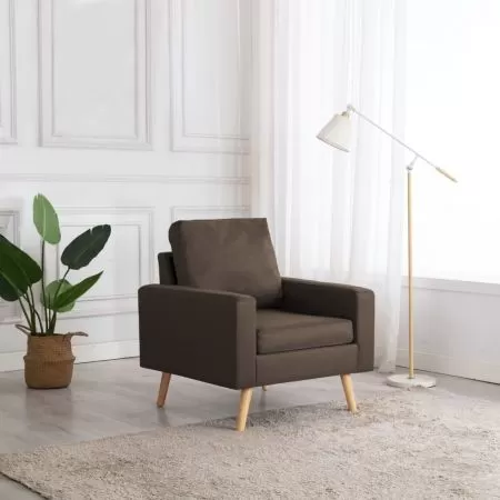  Fotoliu, maro, material textil