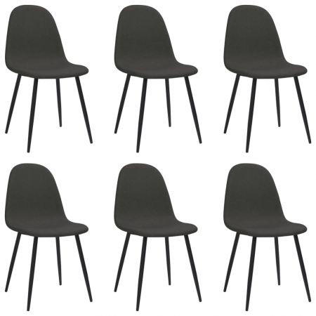 Set 6 bucati scaune de bucatarie, negru
