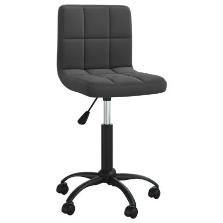  Scaun de bucătărie pivotant, negru, catifea