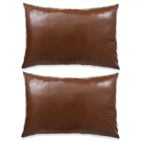 Set perne decorative 2 buc. Poliuretan 40x60 cm Maro