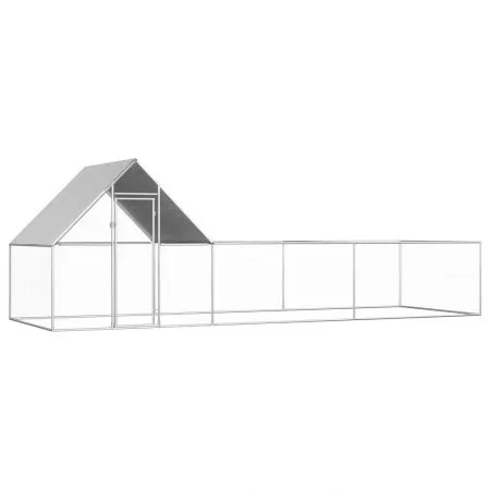 Coteț pentru păsări, 6 x 2 x 2 m, oțel galvanizat