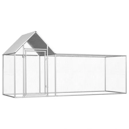  Coteț pentru păsări, 3 x 1 x 1,5 m, oțel galvanizat