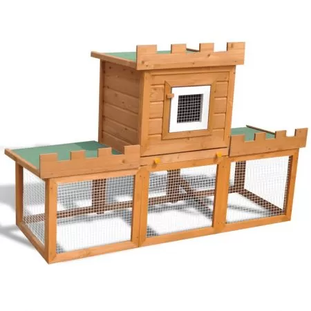  Cușcă mare de iepuri, animale de companie, pentru exterior