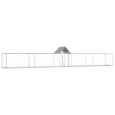  Coteț pentru păsări, 9 x 1 x 1,5 m, oțel galvanizat