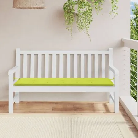  Pernă de bancă de grădină, verde, 150x50x3 cm, textil oxford