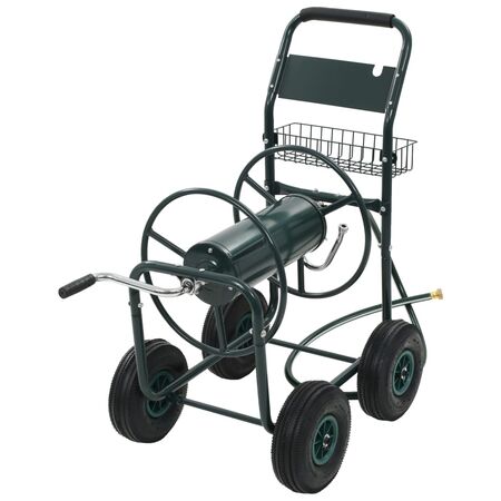  Cărucior pentru furtun de grădină cu racord 1/2", 75 m, oțel  