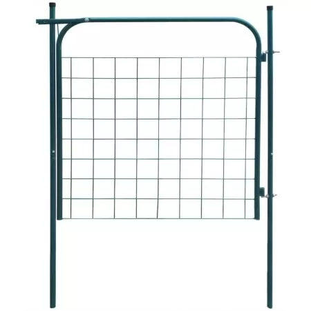  Poartă pentru gard de gradină 100 x 100 cm verde