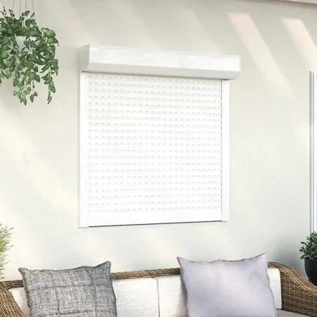  Oblon rulant, alb, 100 x 100 cm, aluminiu