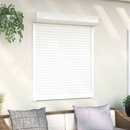  Oblon rulant, alb, 100 x 120 cm, aluminiu